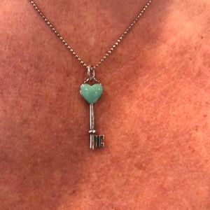 Tiffany Heart Key Pendant